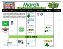 March Calendar